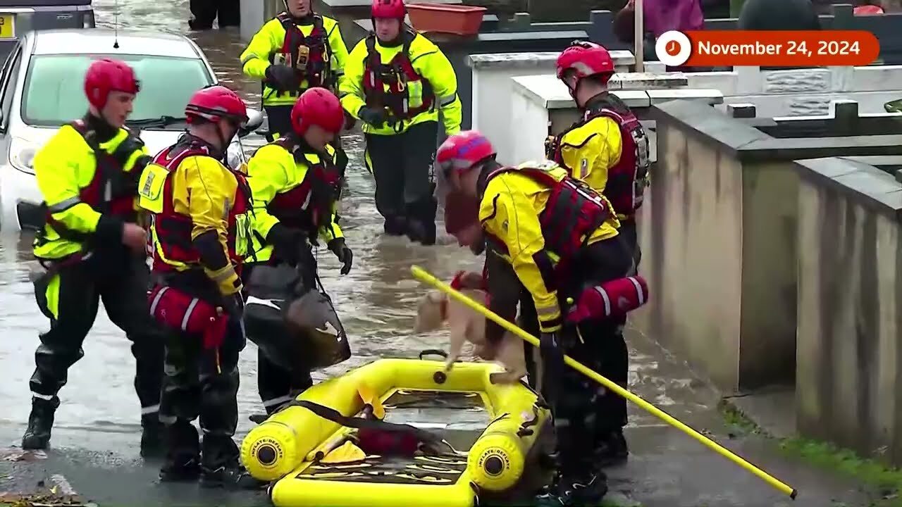 Las inundaciones de la tormenta Bert inundan partes de Inglaterra y Gales