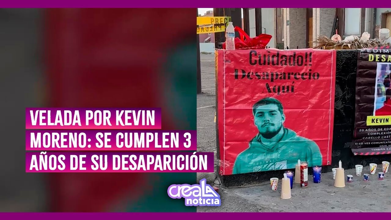 Velada por Kevin Moreno: se cumplen 3 años de su desaparición